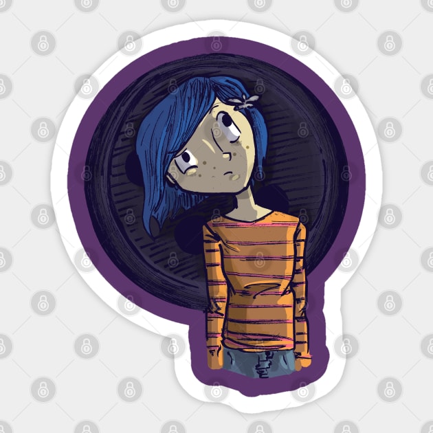 coraline jones Sticker by inkpocket